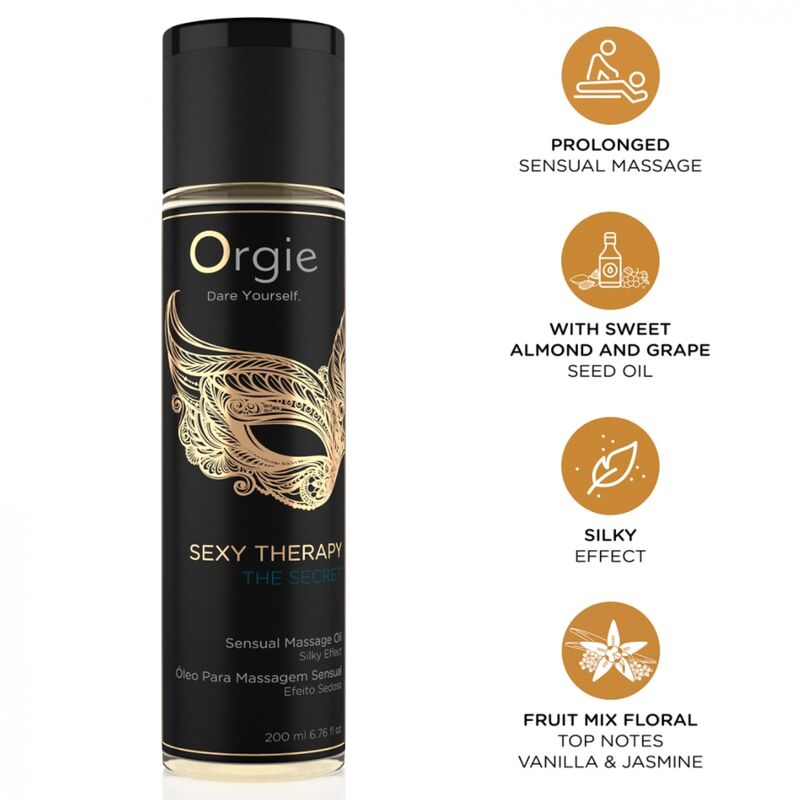 ORGIE Sexy Therapy The Secret Massageöl, 200 ml