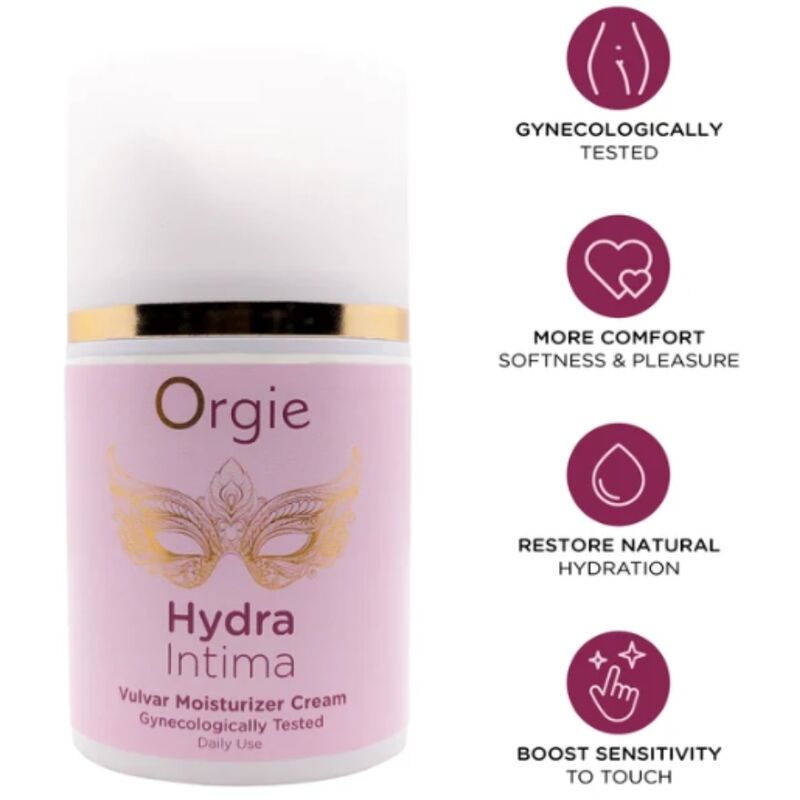 ORGIE Hydra Intima Feuchtigkeitscreme für die Vulva, 50 ml