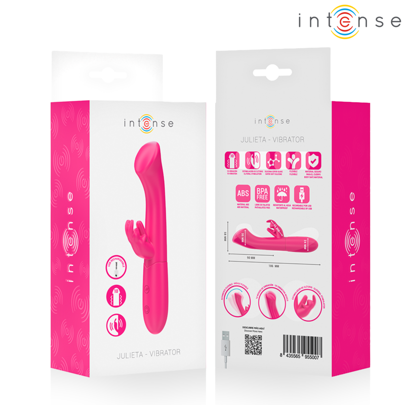 rabbit vibrator g punkt und klitoris 10 modi ca 19 cm rosa intense