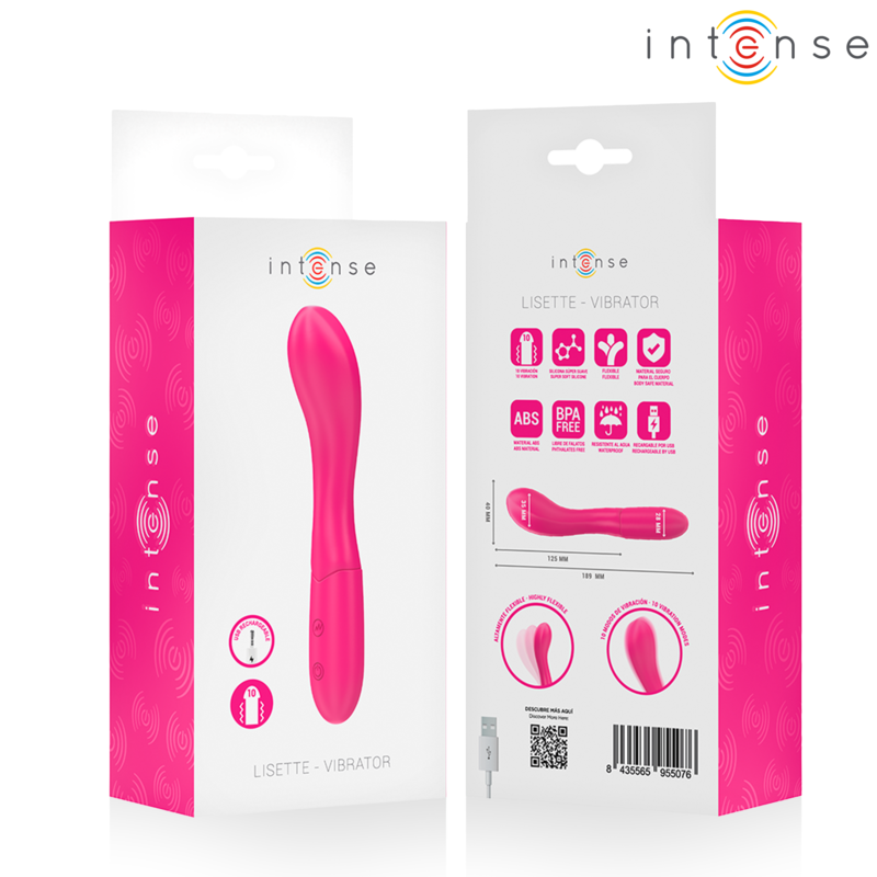 19 cm silikonvibrator flexibel mit 10 modi leise wasserdicht intense