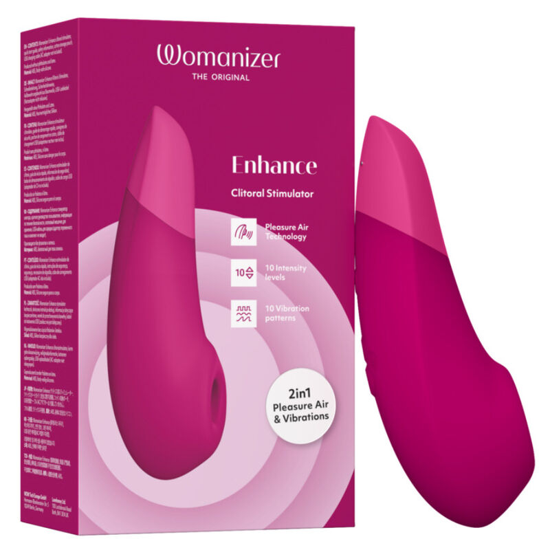 Womanizer Enhance Druckwellenvibrator mit Vibrationen, Rosa