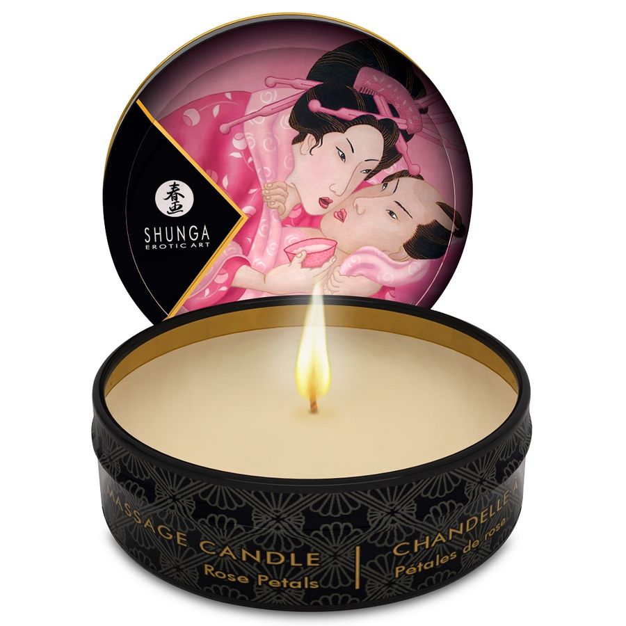 shunga mini caress by candlelight display massagekerzen 24 einheiten