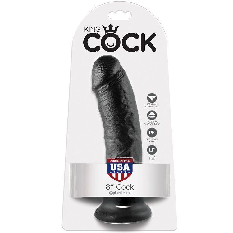 king cock 8 dildo schwarz 20.3 cm