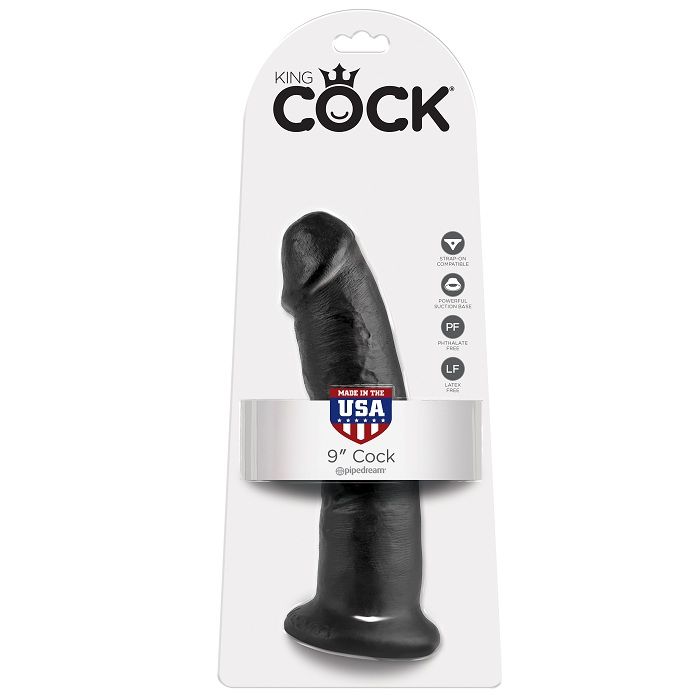 king cock 9 dildo schwarz 22.9 cm
