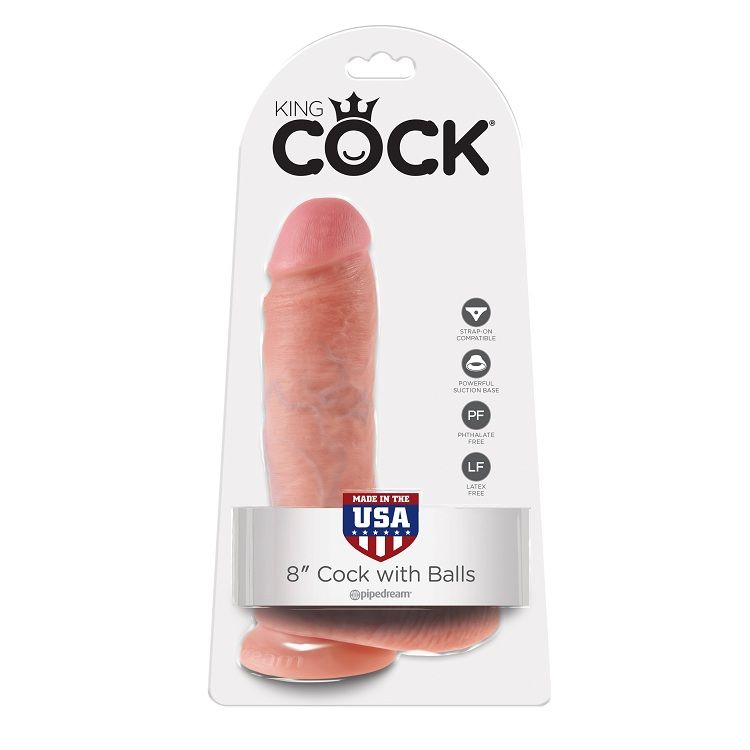 king cock 8 dildo fleisch mit eier 20.3 cm