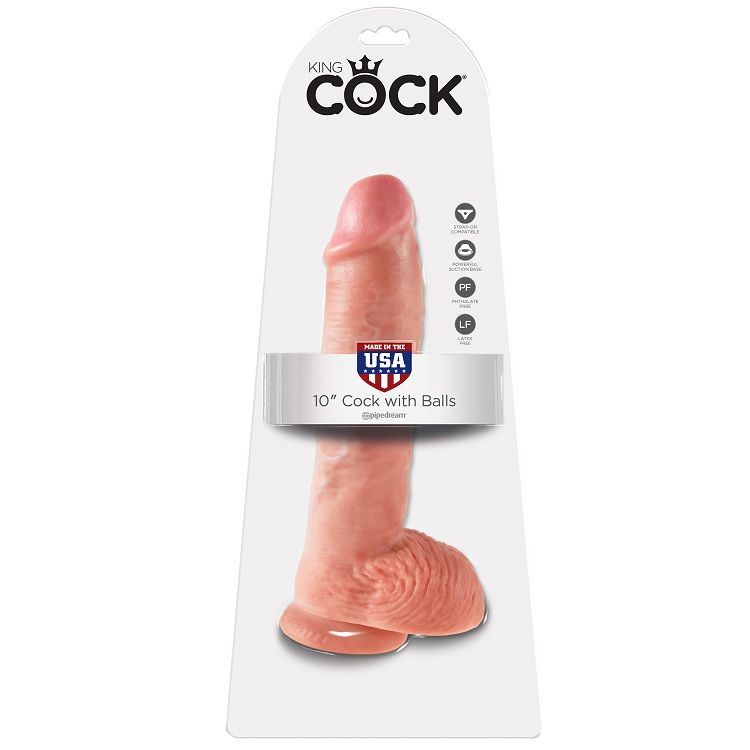 king cock 10 schwanzfleisch mit eier 26.5 cm
