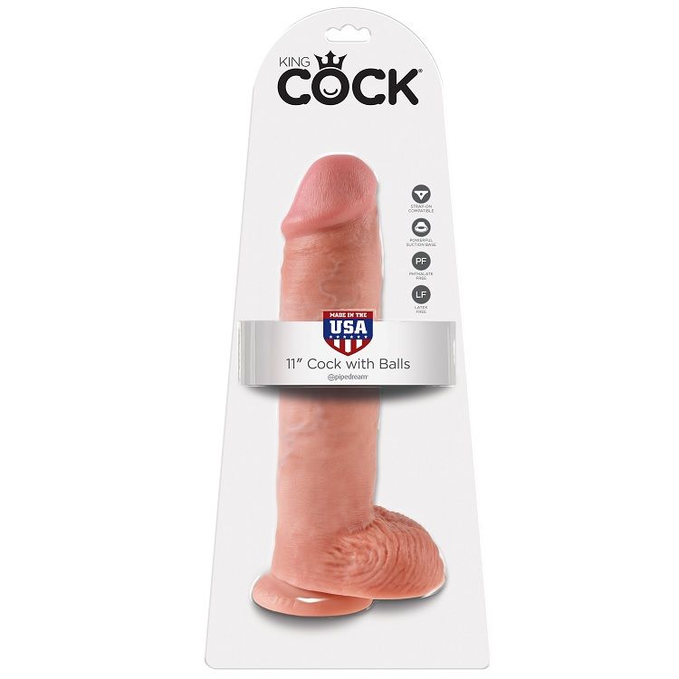 king cock 11 schwanzfleisch mit eier 28 cm