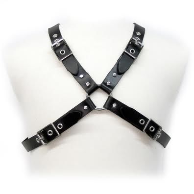 leather body schwarzer schnalle harness fÜr mnner