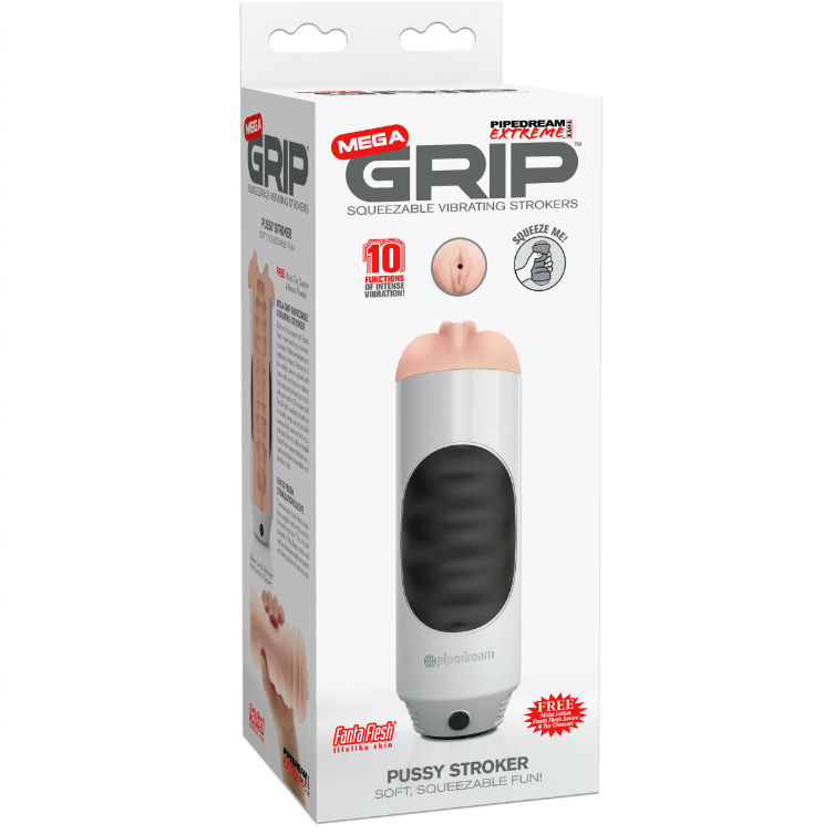 extreme toyz pipedream mega grip vagina masturbator vibrator
