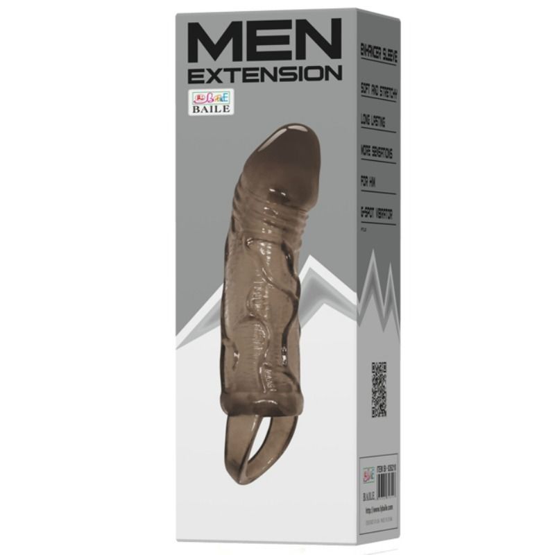 baile penis extender cover mit gurt fÜr hoden schwarz 13.5 cm