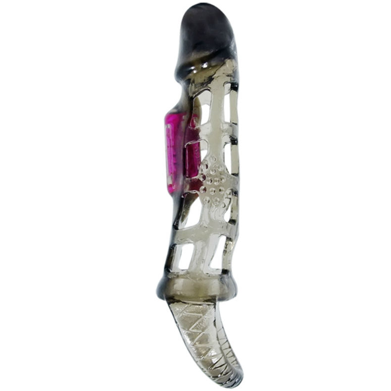BAILE FOR HIM Penishülle mit Vibration und Hodenband, 13,5 cm