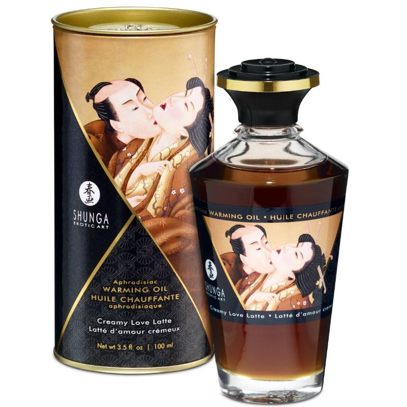 shunga creamy love latte geschmack wÄrmeeffekt massageÖl 100 ml