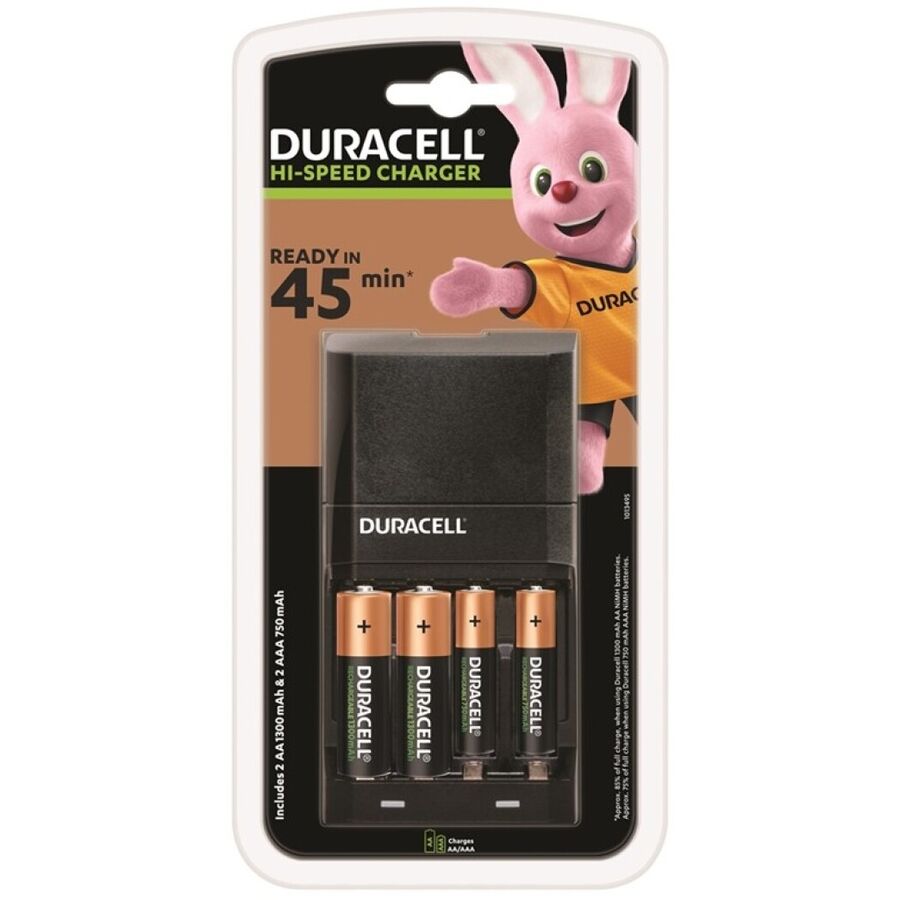 duracell ladegert 45min. + 2xaa 1700mah + 2xaaa 750mah
