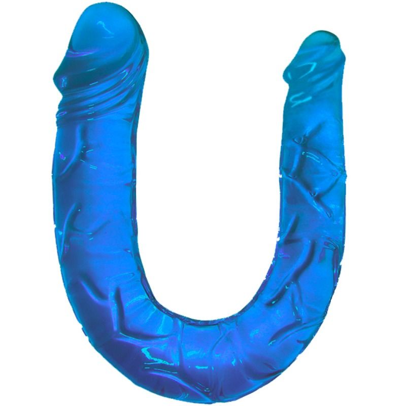 baile doppel dong doppeldildo blau