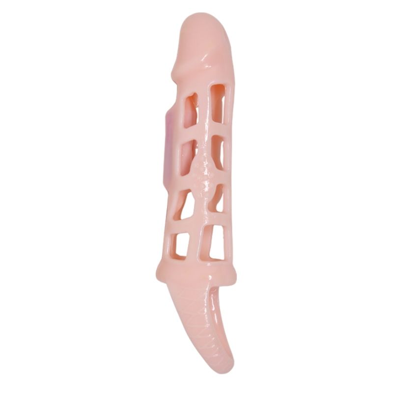 baile penis extender cover mit vibration und natÜrlichem gurt 13.5 cm
