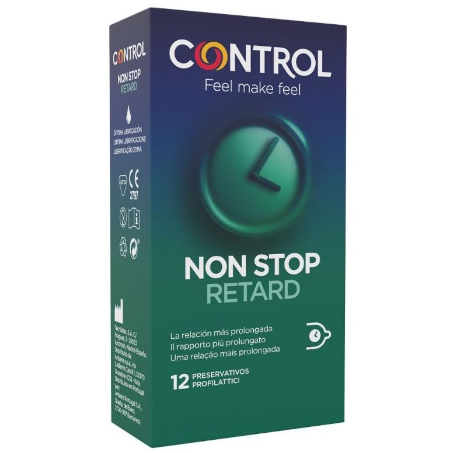 control non stop retard condoms 12 units