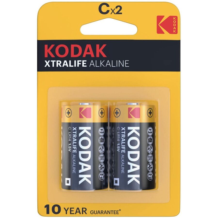 kodak xtralife alkaline batteries cx 2 einheiten