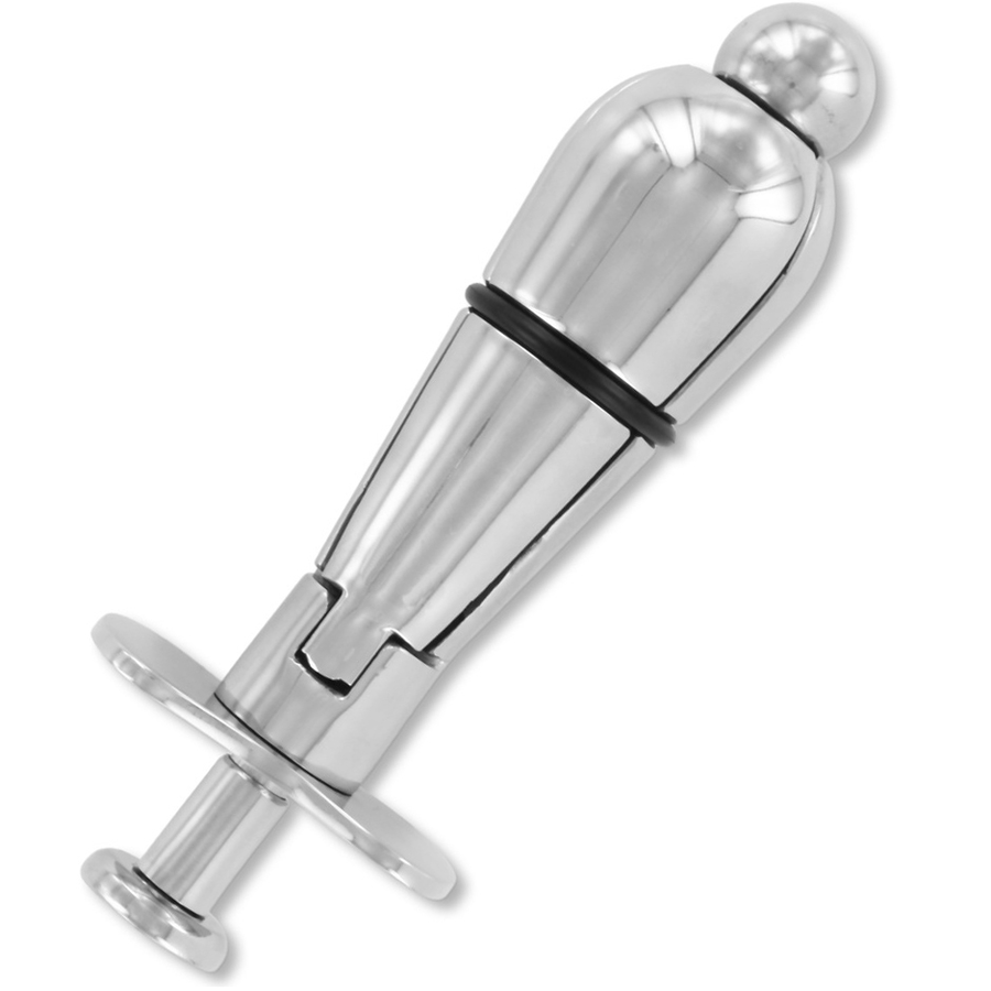 metal hard analstecker mit verriegelung