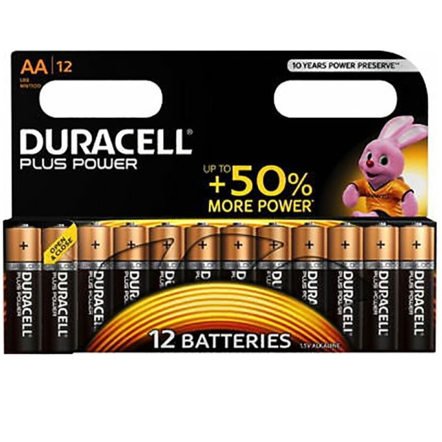 duracell plus power batterie aa lr6 12 einheiten