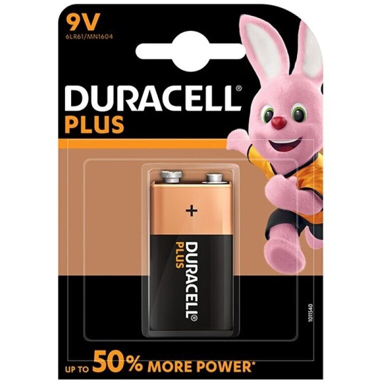 duracell plus power batterie 9v lr61 1einheit