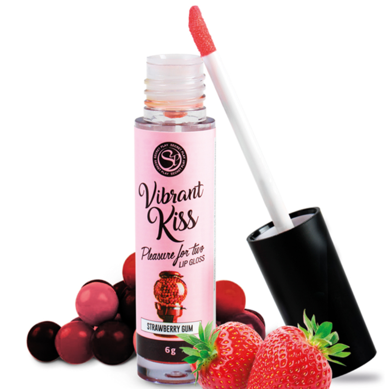 secretplay lip gloss vibrant kiss strawberry gum