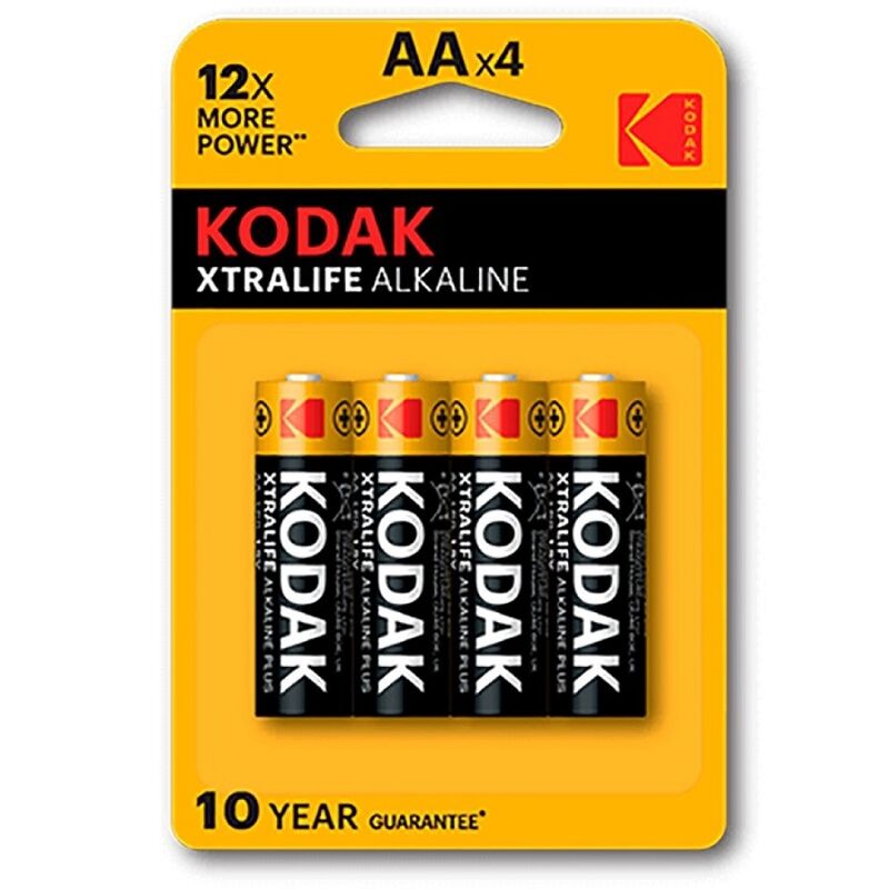 kodak xtralife alkaline batterie aa lr6 blister * 4