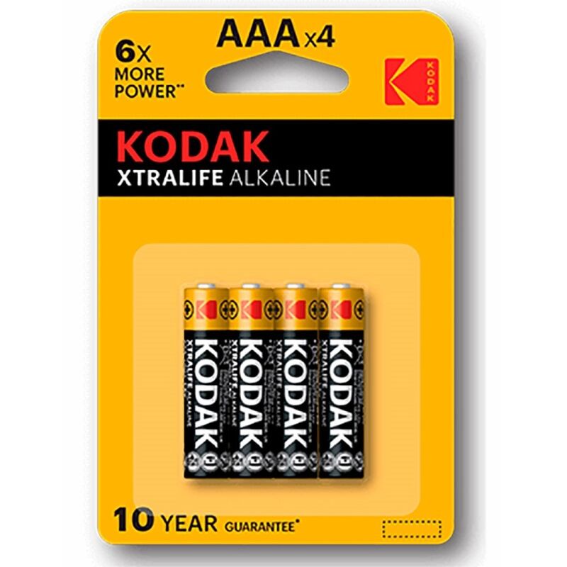 kodak xtralife alkaline batterie aaa lr03 blister * 4