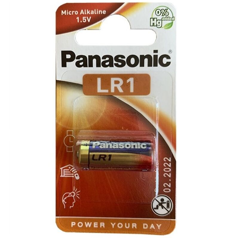 panasonic alkaline battery lr1 1.5v blister 1 einheit