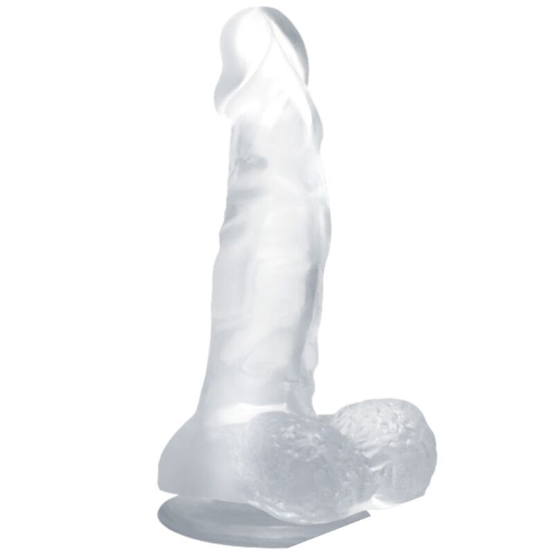baile realistischer dildo mit saugnapf und hoden 16.7 cm transparent
