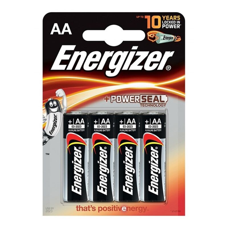 energizer alkaline power batterie aa lr6 *4