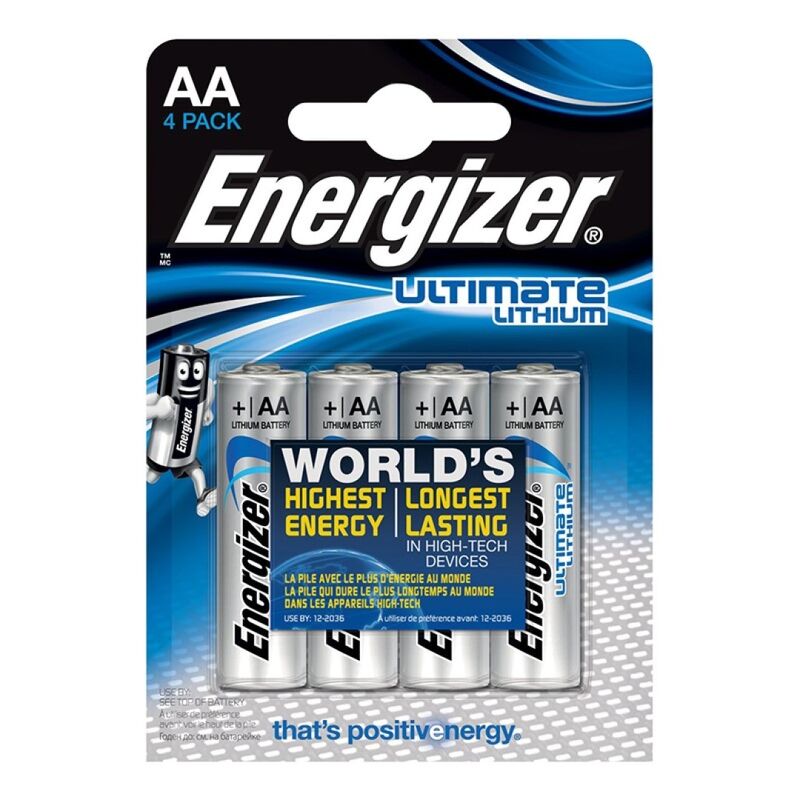 energizer ultimate lithium aa l91 lr6 1,5v *4