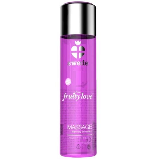 swede fruity love massageÖl mit wÄrmendem effekt, rosa himbeere und rhabarber 60 ml