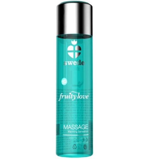swede fruity love massageÖl mit wÄrmendem effekt, schwarze johannisbeere und limette 60 ml