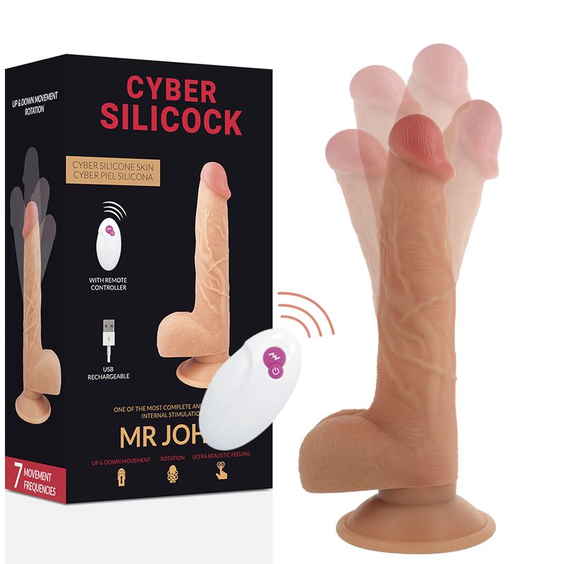 cyber silicock fernbedienung realistisch mr john 23.88 cm o 4.3 cm