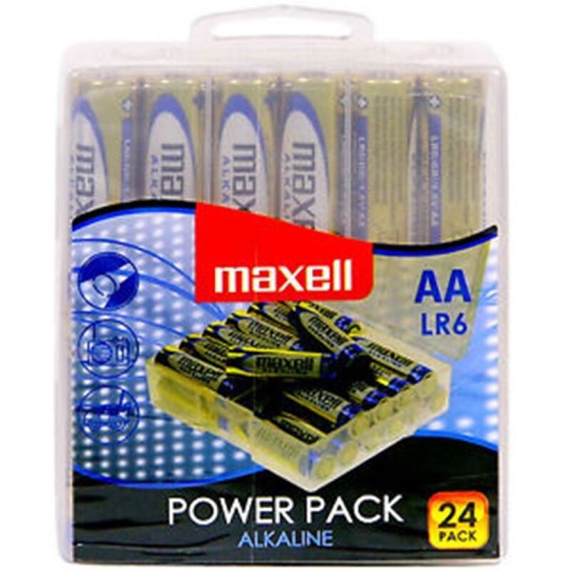 maxell alkaline batterie aa lr6 pack * 24 batterien